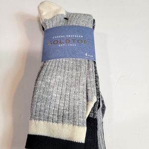 Gold Toe Men's Lightweight Comfort Stretch Travelers Socks-4Pk, Multi, 6-12.5 4B